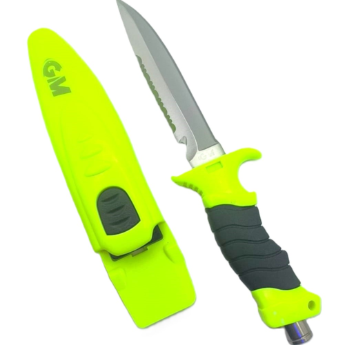 KN-011 420 S.STEEL KNIFE W/ ABS HOUSING & STRAP 9.0CM