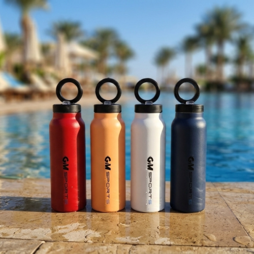 AC-10 STAINLESS STEEL WATER BOTTLE W/ MAGNETIC PHONE HOLDER (750 ML)