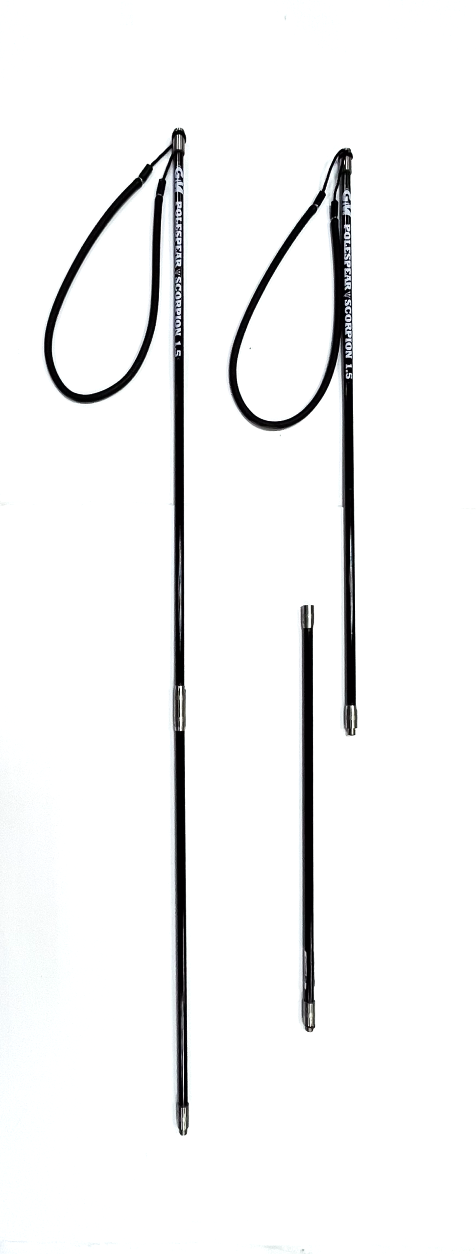 GMSP-105 FIBERGLASS POLESPEAR WITH 12MM THREAD 2 SECTIONS BLACK