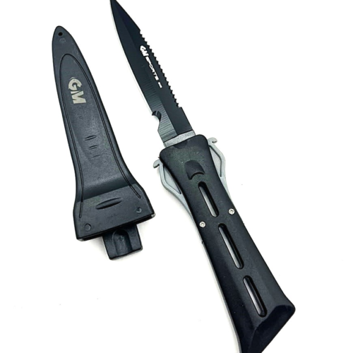 KN-018 420 S.STEEL SPEARFISHING KNIFE BLADE 11CM HANDLE 9CM