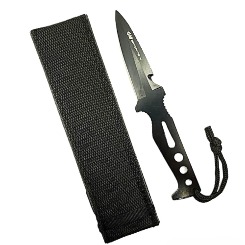 KN-019 420 S.STEEL KNIFE WITH FABRIC SHEATH-BLADE 9cm